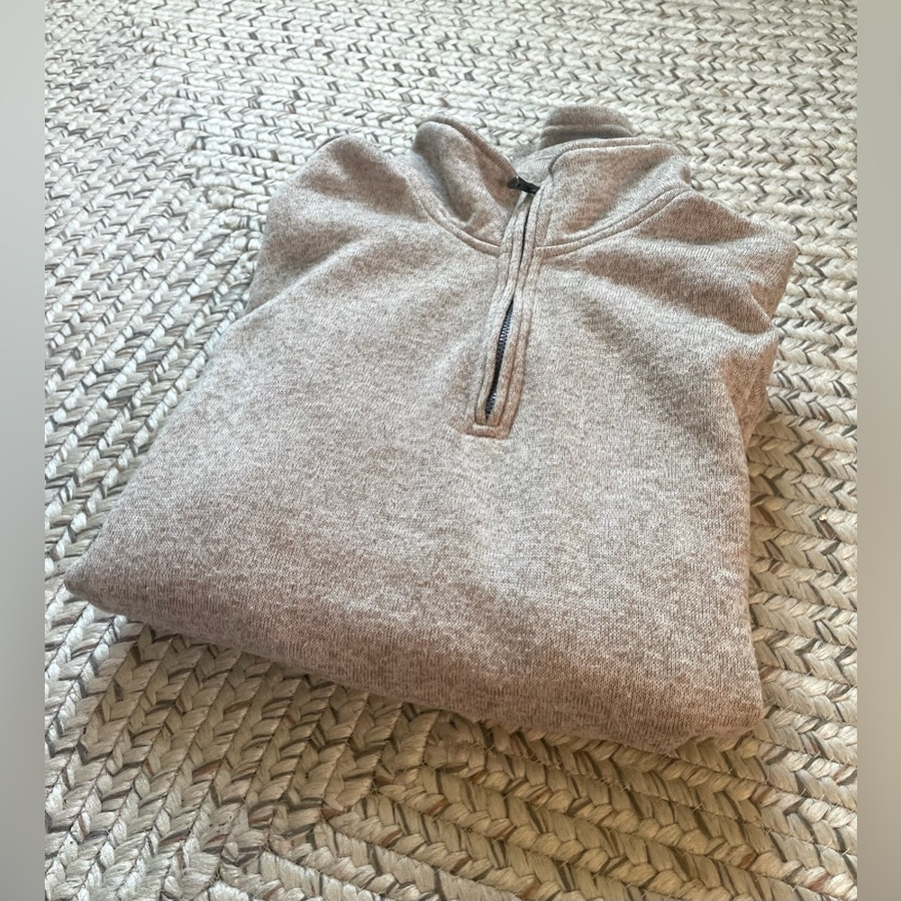 *5/$20 or 3/$15* Urban Pipeline Beige 1/4 Zip Sweater Men's Large - Picture 3 of 4